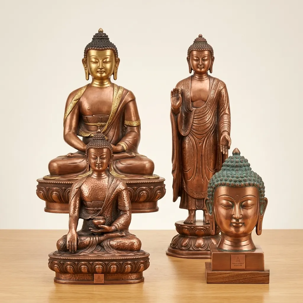 Copper Buddha Statue
