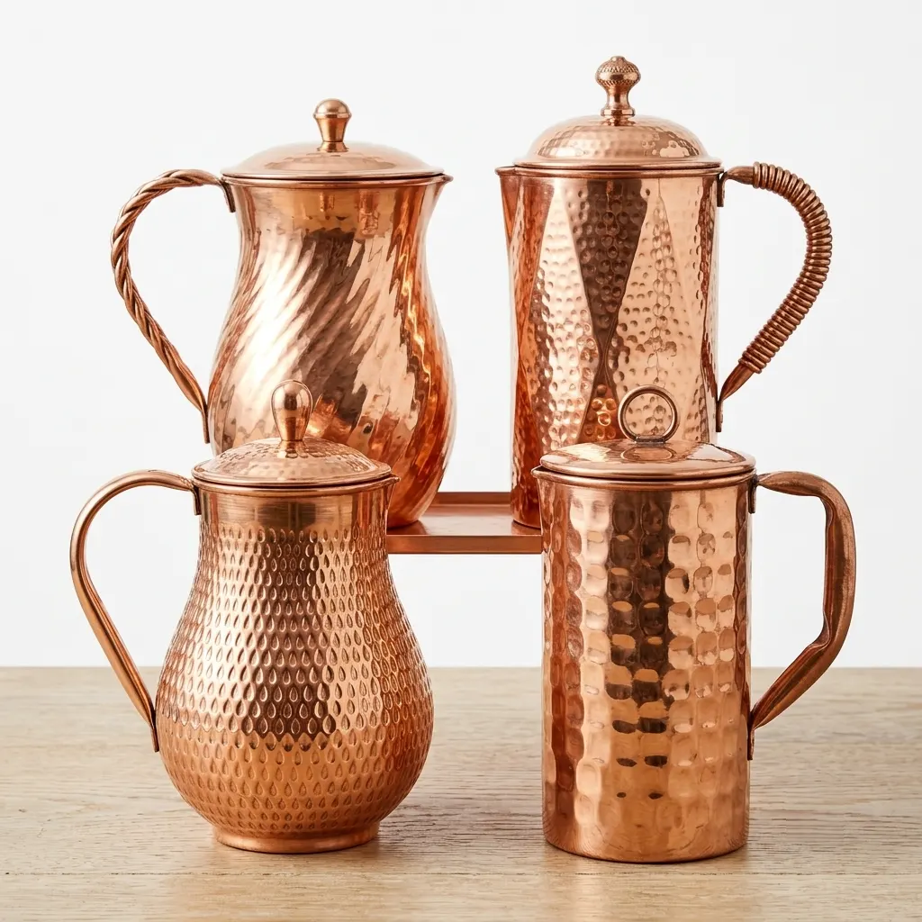 Hammered Copper Jug
