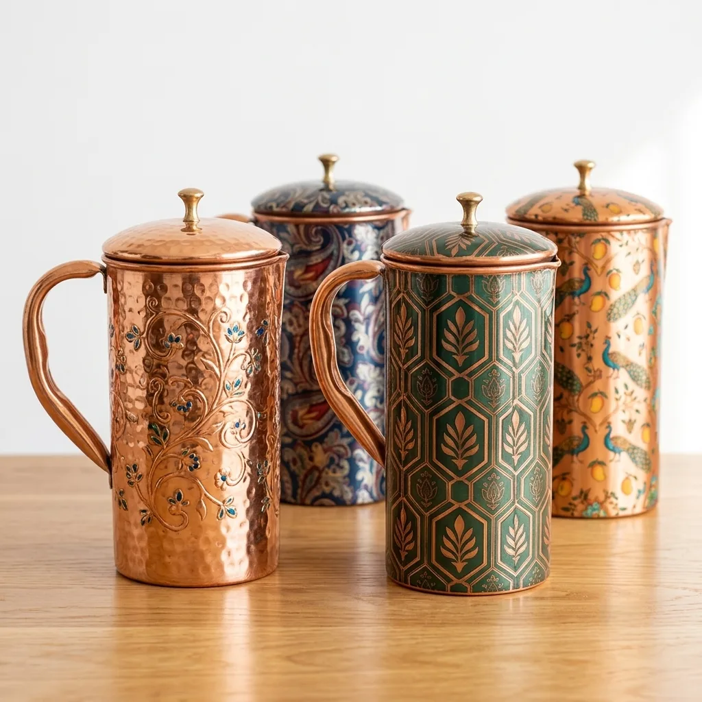 Printed Copper Jug